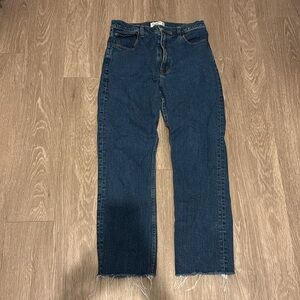 Abercrombie Ankle Straight Ultra High Rise Jeans
